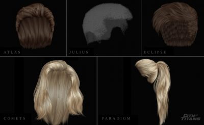 Exemple de coiffures dans City of Titans